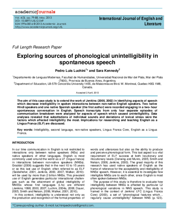 (PDF) International Journal of English and Literature