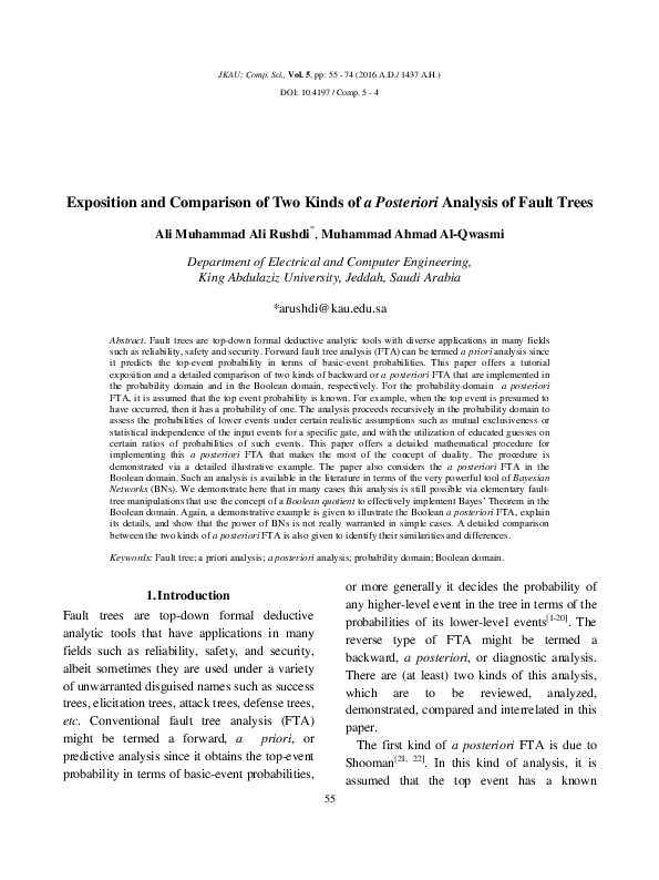 (PDF) Exposition and Comparison of Two Kinds of a Posteriori Analysis ...