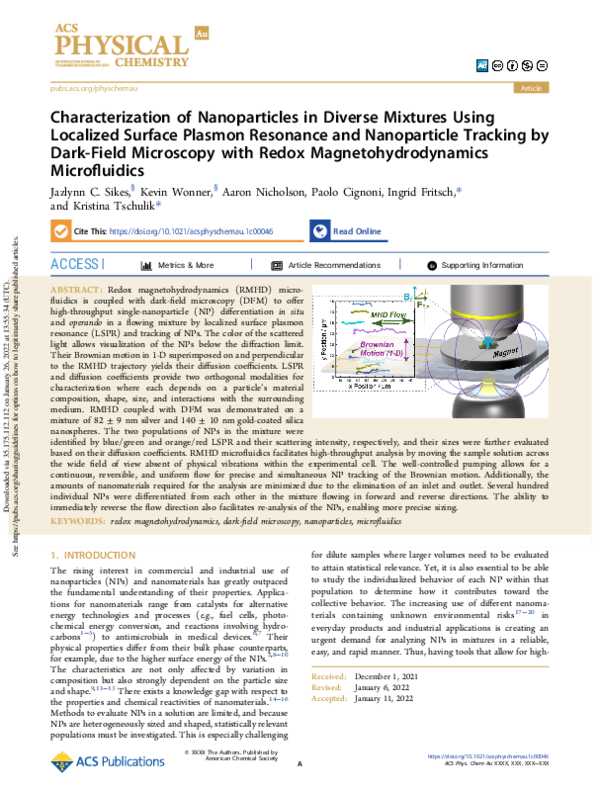 (PDF) Characterization of Nanoparticles in Diverse Mixtures Using ...
