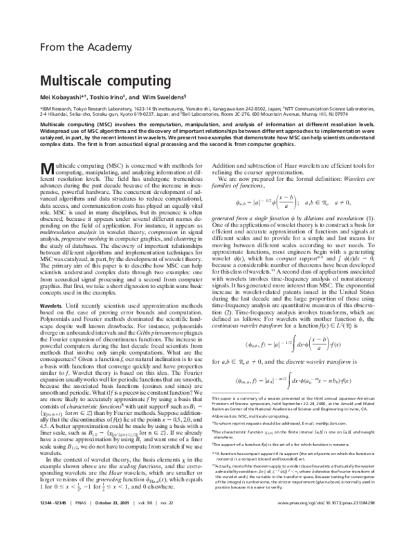 (PDF) Multiscale computing