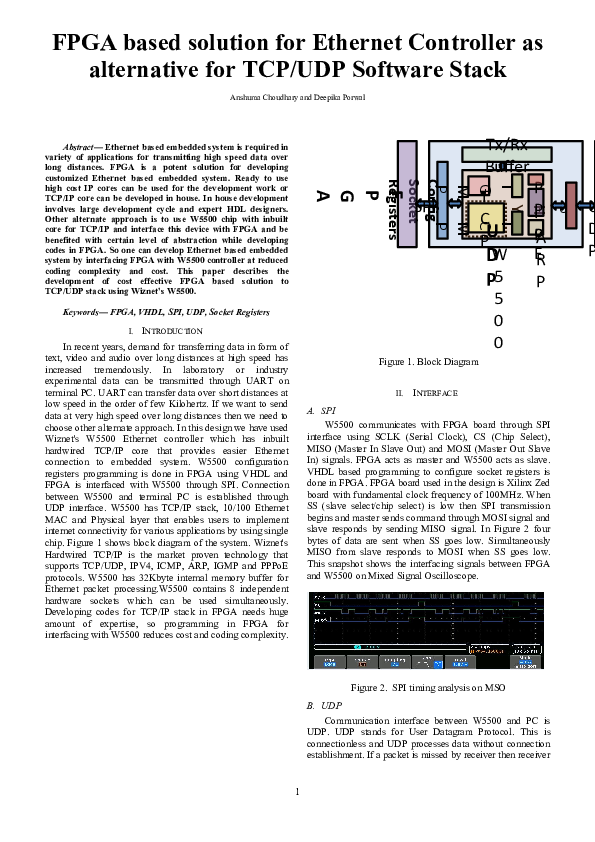 (DOC) FPGA Based Solution For Ethernet Controller As Alternative For ...
