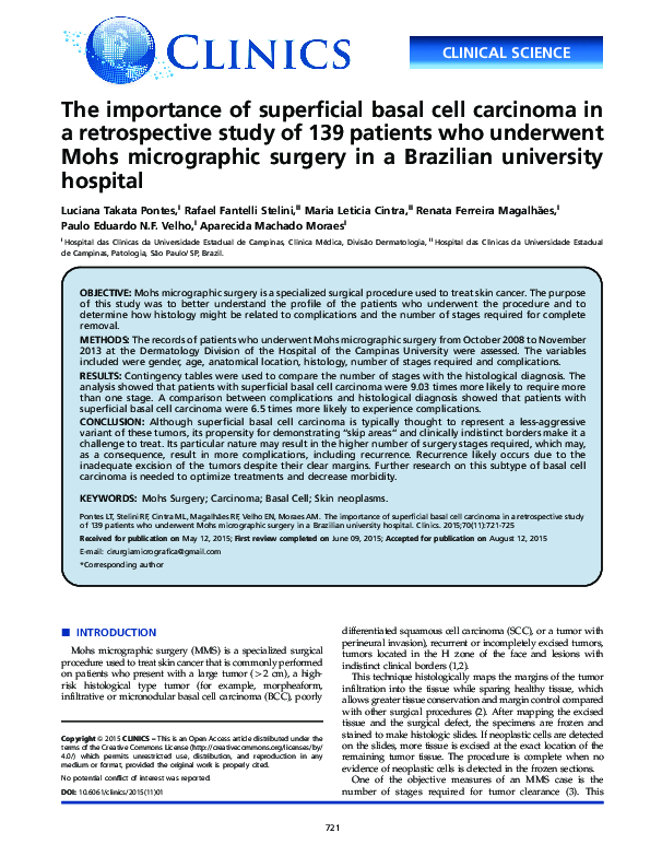 (PDF) The importance of superficial basal cell carcinoma in a ...
