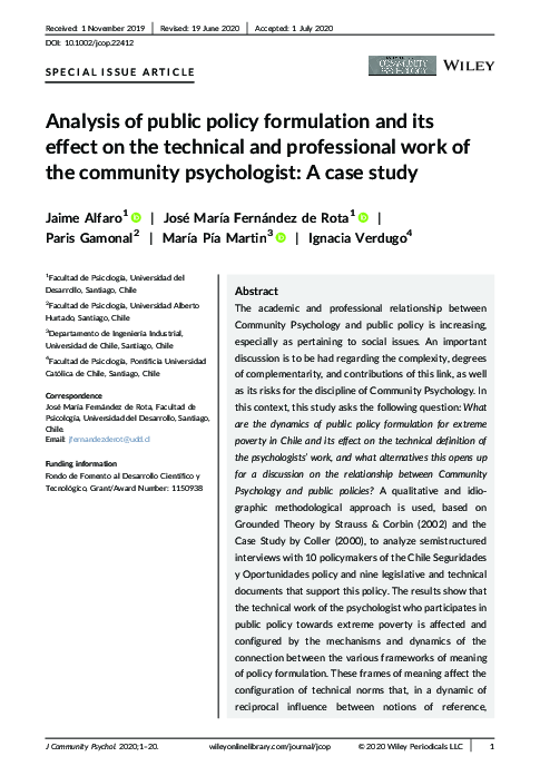 (PDF) Analysis of public policy formulation and its effect on the ...