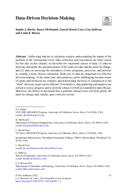 (PDF) Data-Driven Decision-Making