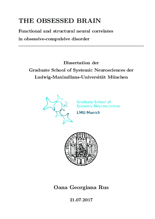 (PDF) The obsessed brain