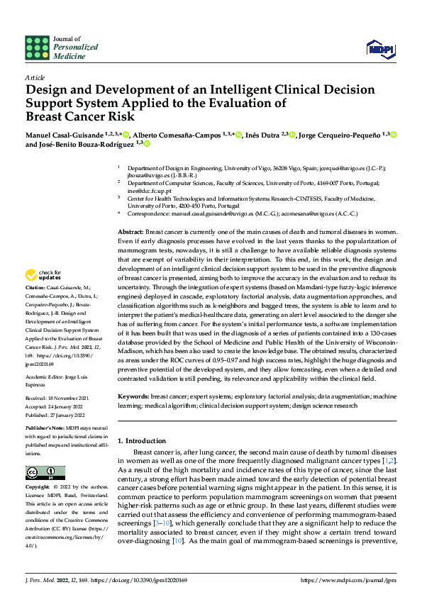 (PDF) Design and Development of an Intelligent Clinical Decision ...