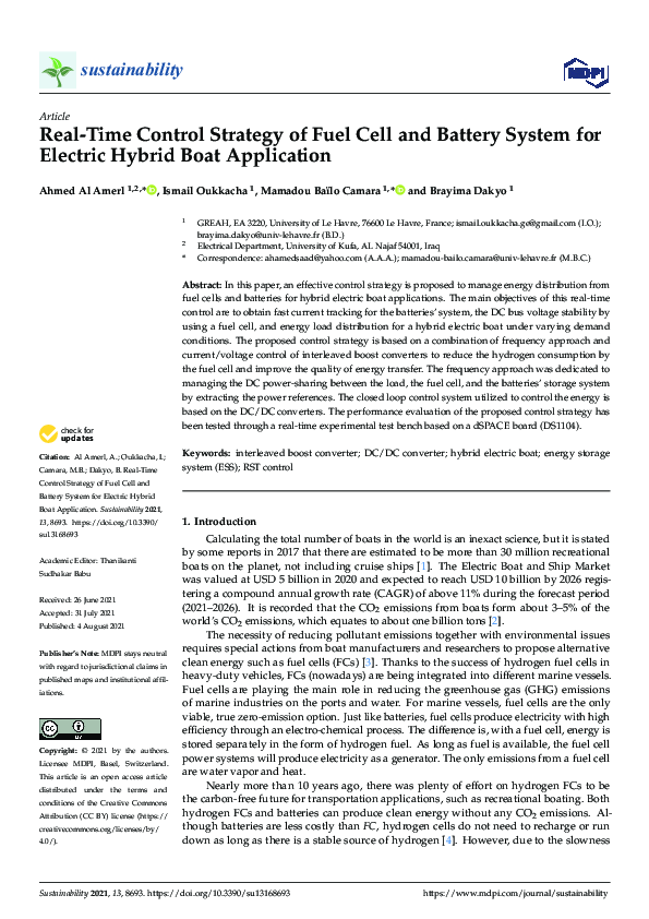(PDF) Real-Time Control Strategy of Fuel Cell and Battery System for ...