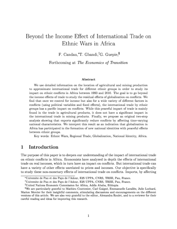 (PDF) Beyond the income effect of international trade on ethnic wars in ...
