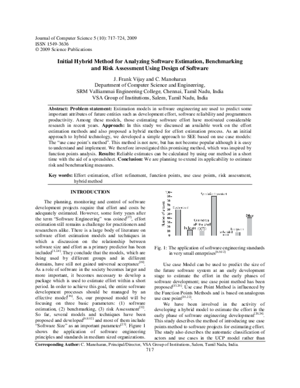 (PDF) Initial hybrid method for analyzing software estimation ...