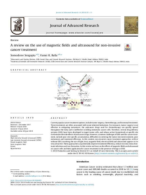 (PDF) A review on the use of magnetic fields and ultrasound for non ...