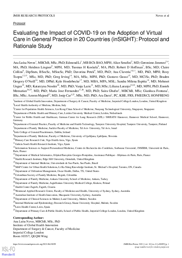 (PDF) Evaluating the Impact of COVID-19 on the Adoption of Virtual Care ...