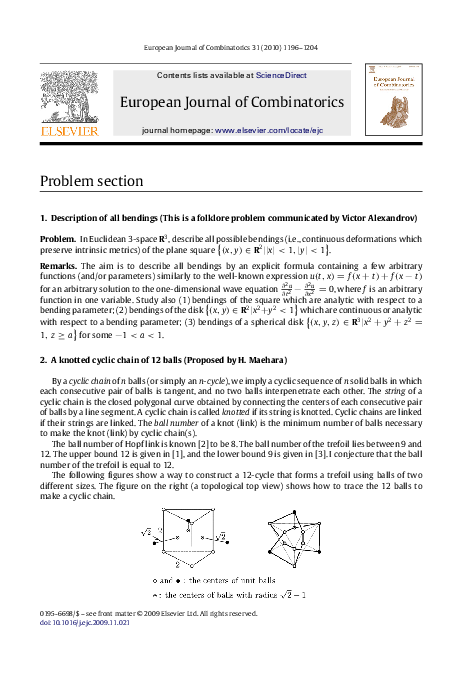 (PDF) Problem section