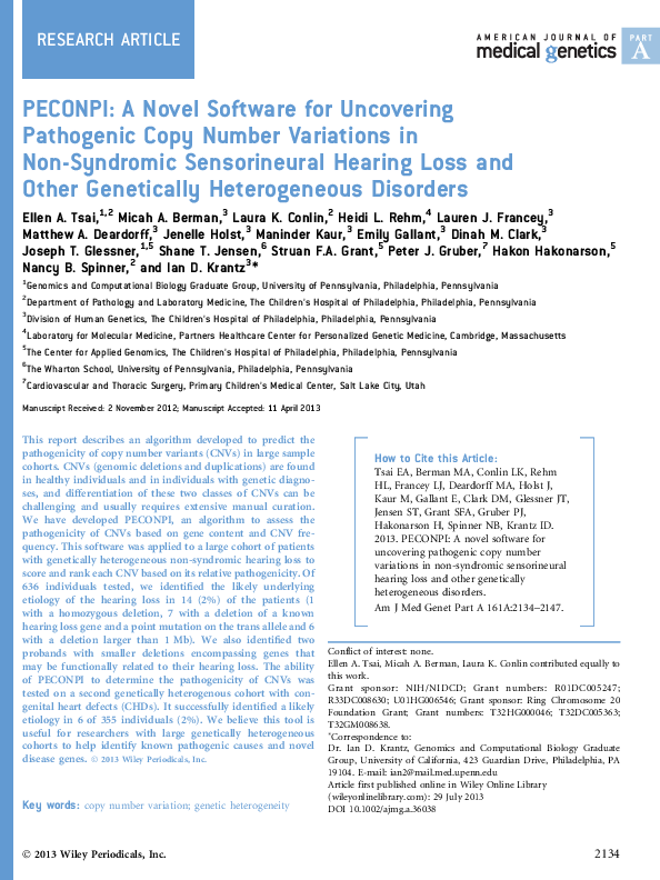 (PDF) PECONPI: A novel software for uncovering pathogenic copy number ...