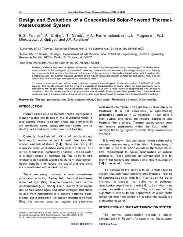 (PDF) Design and Evaluation of a Concentrated Solar-Powered Thermal ...