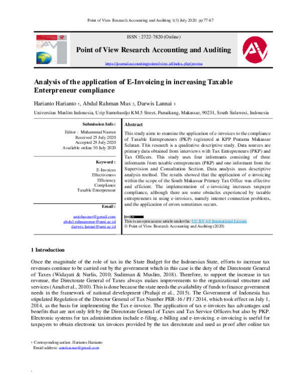 (PDF) Point of View Research Accounting and Auditing Syamsuri Rahim