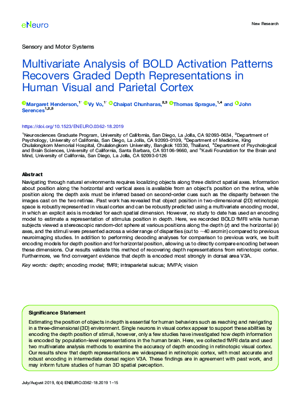 (PDF) Multivariate analysis of BOLD activation patterns recovers graded ...