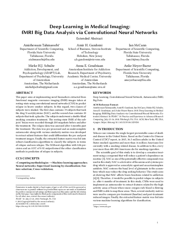 (PDF) Deep Learning in Medical Imaging