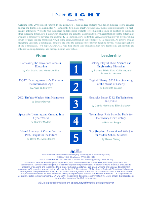 (PDF) Harnessing the power of games in education kurt squire