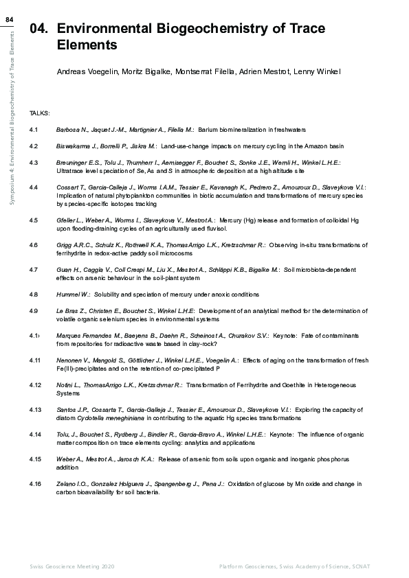 (PDF) 04. Environmental Biogeochemistry of Trace Elements