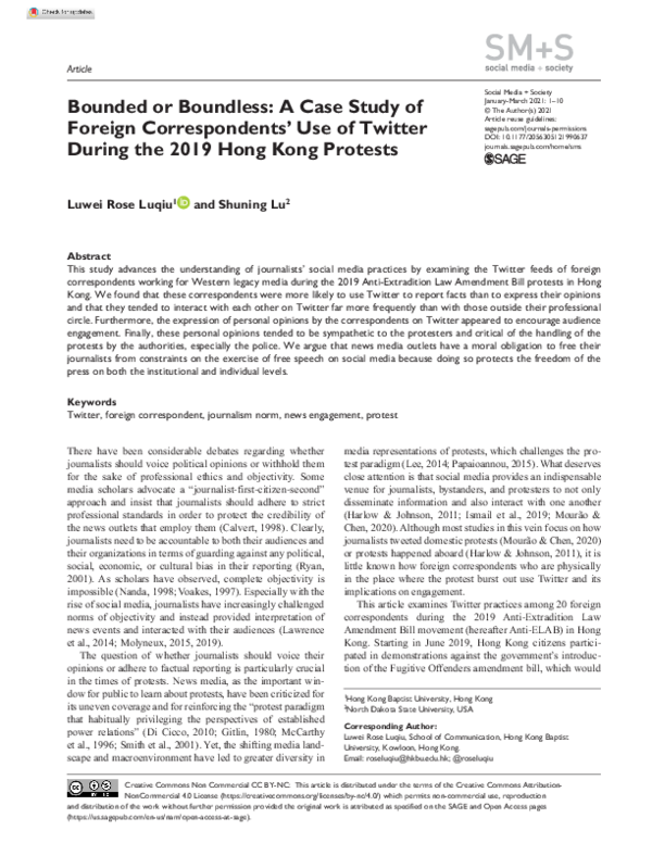 (PDF) Bounded or Boundless: A Case Study of Foreign Correspondents’ Use ...