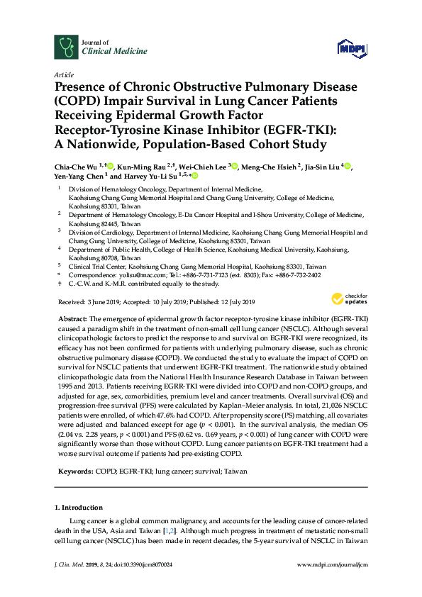 (PDF) Presence of Chronic Obstructive Pulmonary Disease (COPD) Impair ...