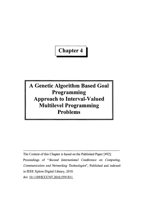 (PDF) A genetic algorithm based goal programming approach to Interval ...