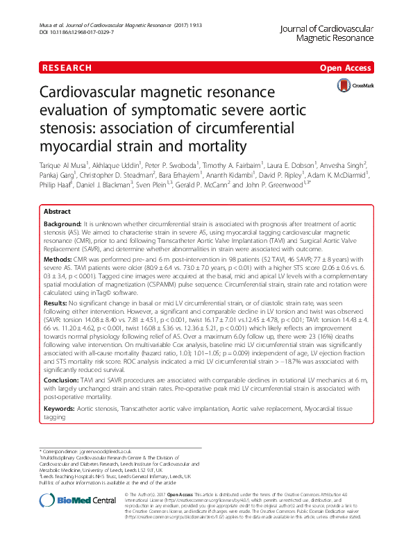 (PDF) Cardiovascular magnetic resonance evaluation of the patient with ...