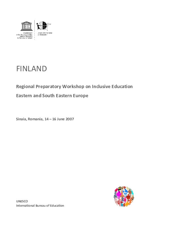 (PDF) CURRENT TRENDS IN INCLUSIVE EDUCATION IN FINLAND Inclusive education today Ritva