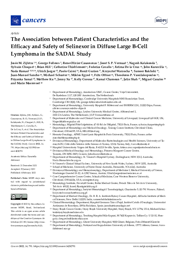 (PDF) The Association between Patient Characteristics and the Efficacy ...