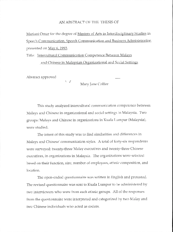 (PDF) Intercultural Communication Competence Between Malays and Chinese ...