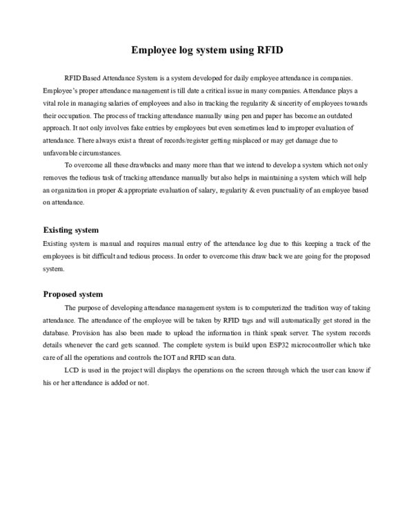 (DOC) Employee log system using RFID
