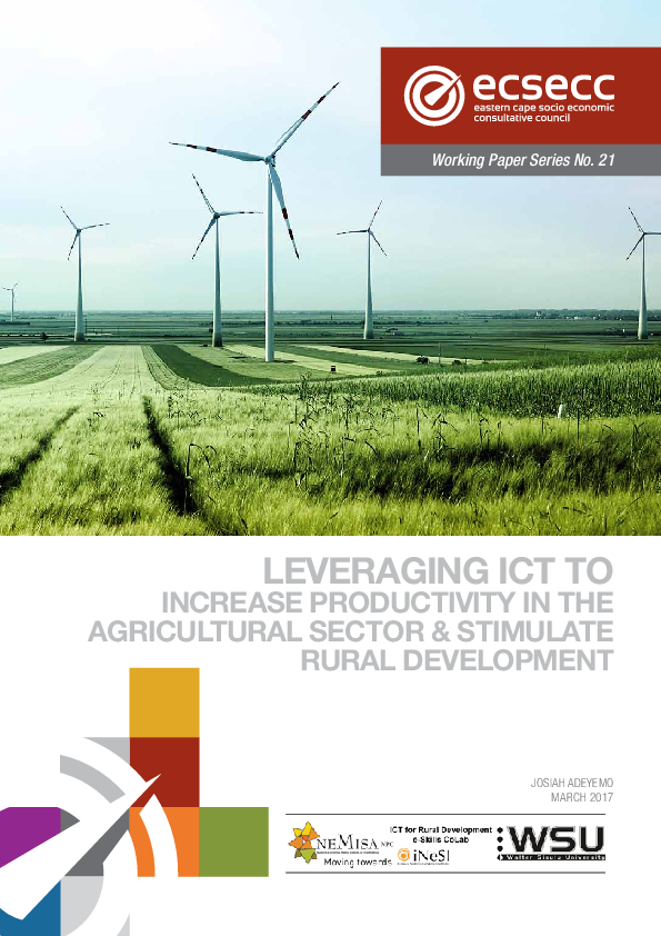 (PDF) Leveraging Ict to Increase Productivity in the Agricultural ...