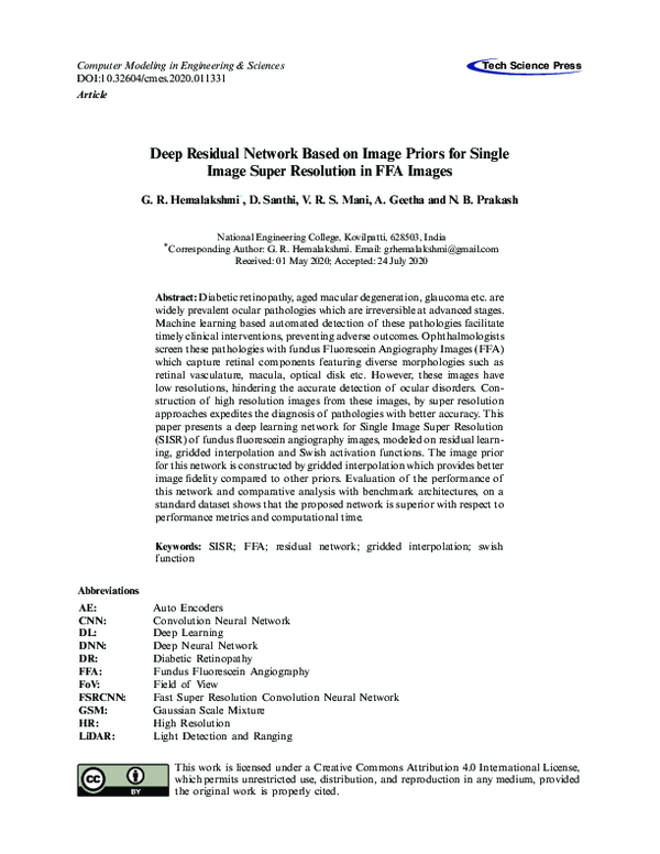 (PDF) Deep Residual Network Based on Image Priors for Single Image ...