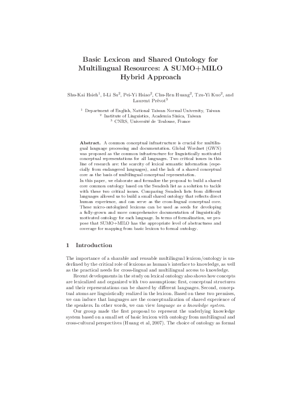 (PDF) Basic lexicon and shared ontology for multilingual resources: A ...