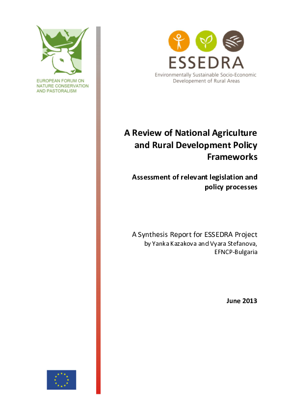 (PDF) A Review of National Agriculture and Rural Development Policy ...