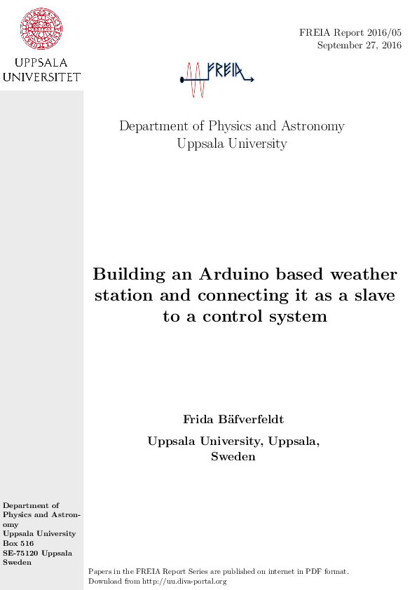 (PDF) Building an Arduino based weather station and connecting it as a ...