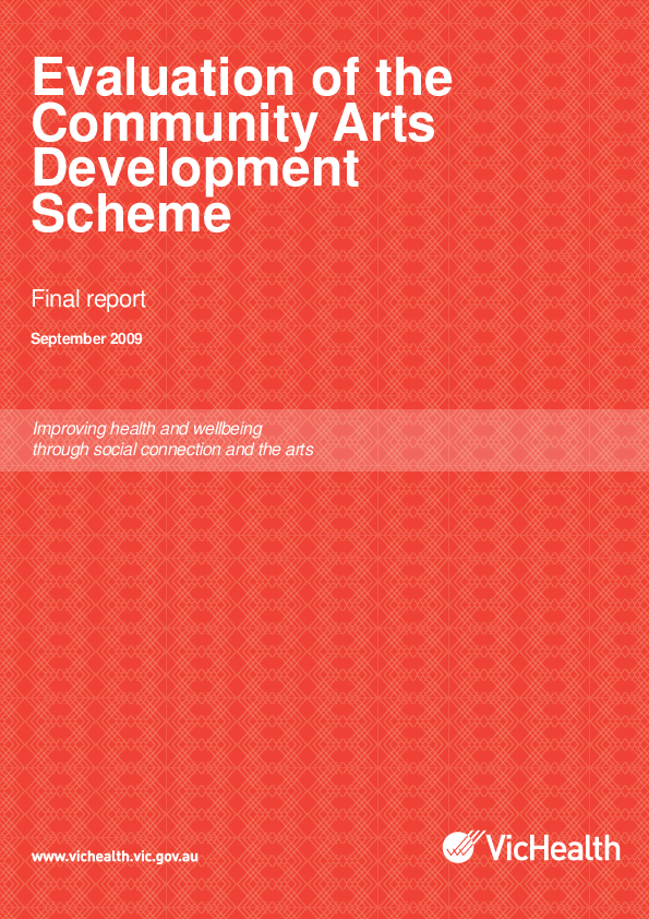(PDF) Evaluation of the Community Arts Development Scheme