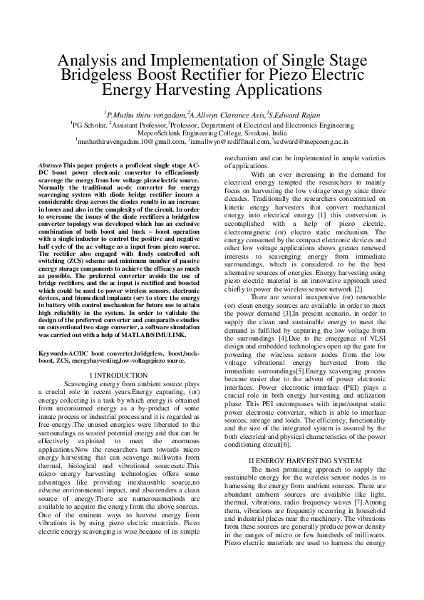 (PDF) Analysis and Implementation of Single Stage Bridgeless Boost ...