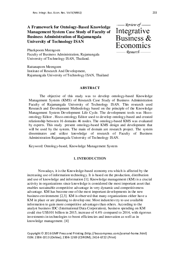 (PDF) A Framework for Ontology-Based Knowledge Management System Case ...