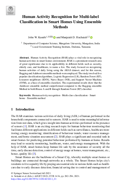 (PDF) Human Activity Recognition for Multi-label Classification in ...
