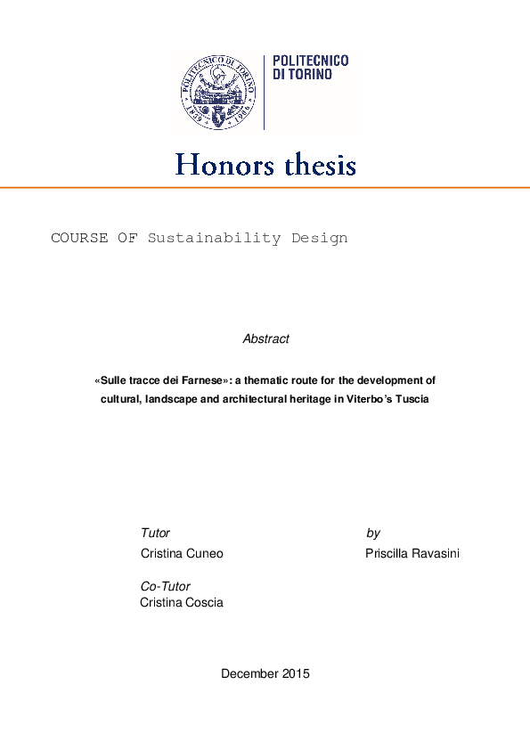(PDF) COURSE OF Sustainability Design