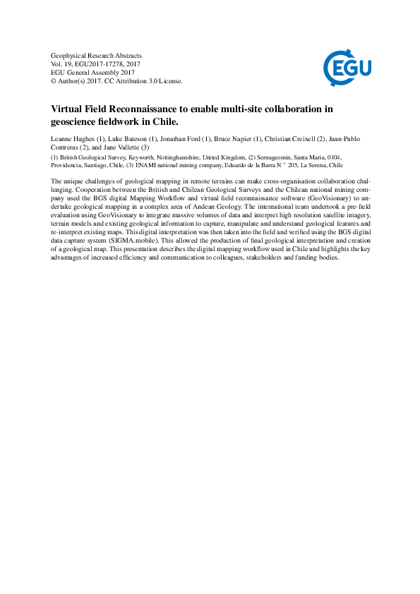 (PDF) Virtual Field Reconnaissance to enable multi-site collaboration ...