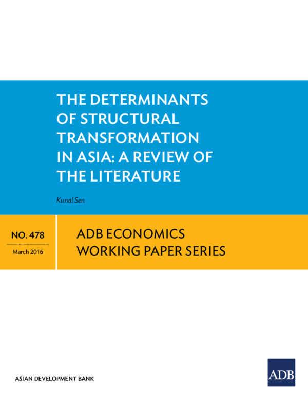 (PDF) The Determinants of Structural Transformation in Africa: Evidence ...