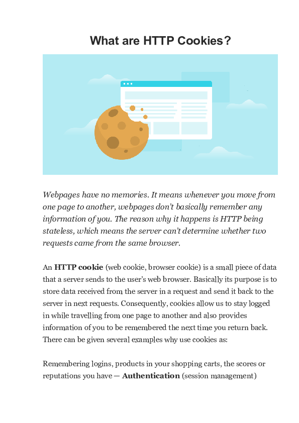 (DOC) What are HTTP Cookies