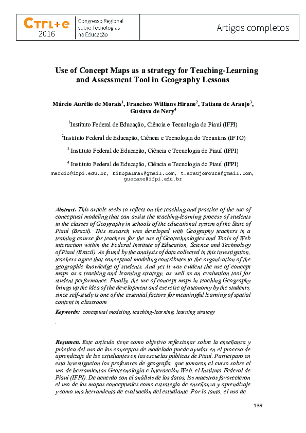 (PDF) Use of Concept Maps as a Strategy for Teaching-Learning and ...