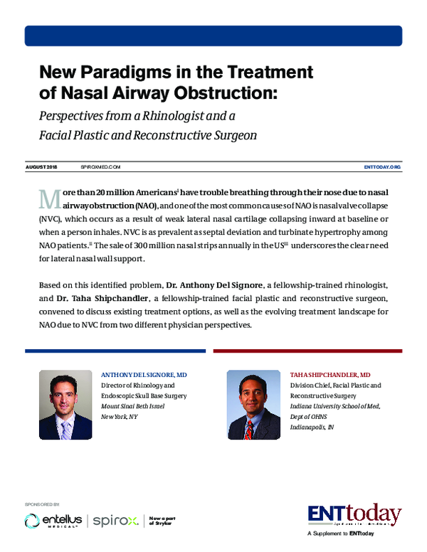 (PDF) New Paradigms in the Treatment of Nasal Airway Obstruction ...
