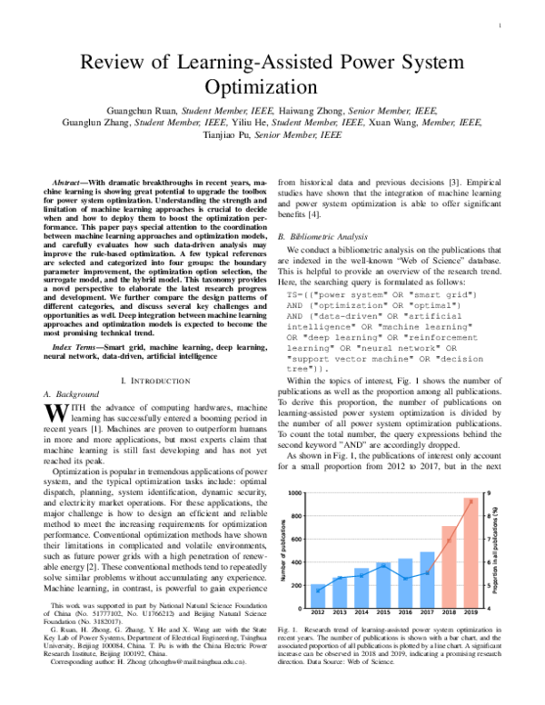 (PDF) Review of Learning-Assisted Power System Optimization