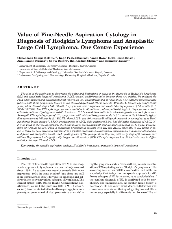 (PDF) Fine Needle Aspiration Cytology in the Diagnosis of Tuberculous