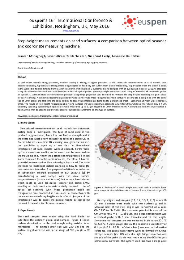 (PDF) Step-height measurements on sand surfaces: A comparison between ...