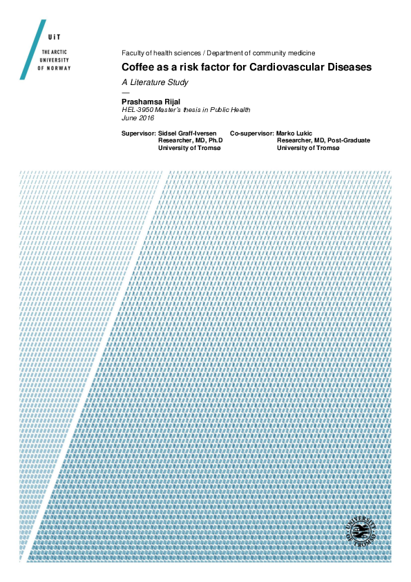 (PDF) Coffee as a risk factor for cardiovascular diseases. A literature(02)